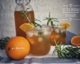 Gambar langkah 3 resipi Ice Tea Orange Rosemary.