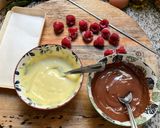 Une image de l'étape 1 de Franui chocolat 🍫 framboises 🎈.