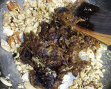 A picture of step 3 of Dates laddu.