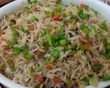 A picture of step 6 of Vegetable fried rice.