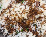 A picture of step 17 of Veal Biryani (Bachia ke gosht ki biryani).