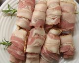 Baconbe tekert csirkemáj rozmaring nyárson recept fázis 5 fotója