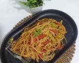 A picture of step 8 of Vegetable spaghetti.