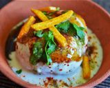 A picture of step 15 of Sprout Stuffed Dahi Vada.