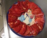 Une image de l'étape 3 de Salade de tomates au thon oignon rouge et câpres (sauce citron).