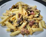 Foto del paso 8 de la receta Macarrones cremosos con chorizo y verduras