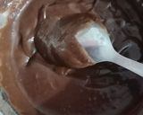 A picture of step 3 of Mini choco pancakes with tricolour frosting.
