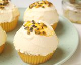A picture of step 16 of Lemon Cupcakes with Passion Fruit Mascarpone Icing.