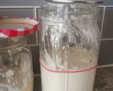A picture of step 3 of Simplest Sourdough Starter.