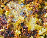 Foto del paso 3 de la receta: 🥘TARTELETAS Y CANASTITAS 🥘 DE COLIFLOR🥘🧀🥕🧅🥕🧀ZANAHORIAS🥕 Y 🧅CEBOLLA🧅