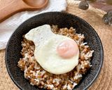 Foto del paso 5 de la receta Lentejas con arroz y huevo a la plancha