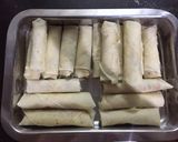A picture of step 2 of Vegetable Roll/Chinese Roll.
