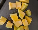 A picture of step 2 of Squash Scones (no butter).