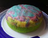 Foto langkah ke 6 dari resep Steamed Rainbow Cake.