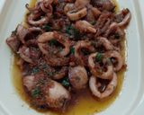 Foto langkah ke 10 dari resep Sotong a.k.a. Cumi tumis pedas.