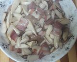 杏菇臘肉的食譜步驟3照片