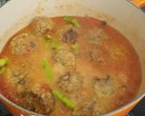 Foto del paso 7 de la receta: Albondigas especiadas en salsa de tomate con espárragos