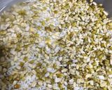 A picture of step 1 of Moong dal masala khichadi.