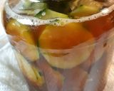A picture of step 3 of Raisin Pickles.