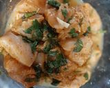 A picture of step 1 of Chicken Pakora.