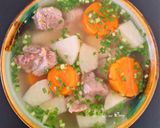 Hình bước làm 4 của món Canh củ sắn (củ đậu) sườn non