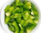A picture of step 1 of Aachari Aloo.
