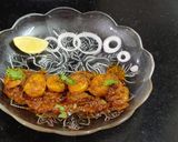 A picture of step 4 of Tawa Fry Prawns.