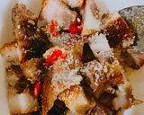 Hình bước làm 1 của món Thịt heo quay kho dưa cải