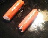 A picture of step 1 of Hotdogs on a Biscuit.