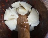 A picture of step 2 of Yam balls.