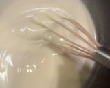 A picture of step 3 of Mouhalabiyeh - Middle eastern milk pudding with cardamom and saffron (can be vegan).