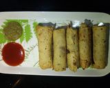 A picture of step 15 of Papad Spring Roll.