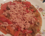 Foto del paso 5 de la receta: Ensalada de pimientos rojos cebolla y berenjena asados al horno
