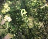 A picture of step 3 of Garlic and chilli broccoli - vegan.