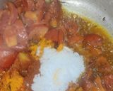 A picture of step 2 of Aloo began ki sabzi.
