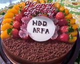 Foto langkah ke 2 dari resep Pudding choco fruits b'day.