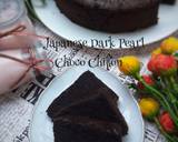 Japanese Dark Pearl Choco Chiffon langkah memasak 9 foto