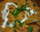 A picture of step 3 of Cauliflower bharta.