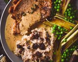 A picture of step 3 of Pork Chops With A Creamy Cider & Mustard Sauce.
