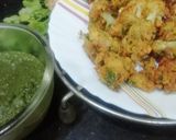 A picture of step 7 of Kurkuri cauliflower fritters.