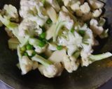 A picture of step 1 of Aloo gobhi.