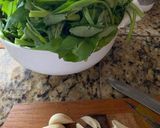 A picture of step 1 of Stir-Fried Water Spinach with Garlic.