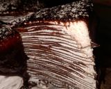 Foto langkah ke 7 dari resep Chocolate mille crepe cake.