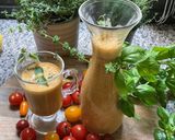 Une image de l'étape 8 de 🍹Gaspacho tomates cerises 🍒 herbes de Provence 🍃🌱🌿.