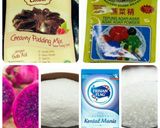 Foto langkah ke 1 dari resep Puding Red Naga Fruit.