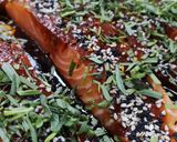 A picture of step 1 of Grilled marinated salmon with Tarragon herb.