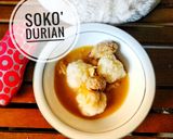 Foto langkah ke 13 dari resep Sokko Durian / Ketan Kuah Durian.