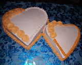 A picture of step 12 of Double Heart cake.