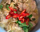 รูปขั้นตอนการทำที่ 4 ของ แกงเขียวหวานหน่อไม้เส้นลูกชิ้นปลากราย By แม่บ้าน