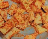 A picture of step 1 of Chilli paneer.